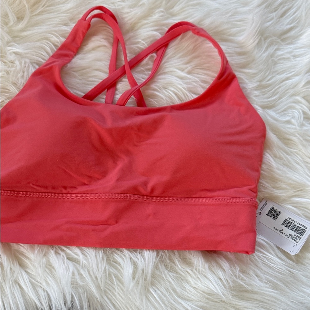 NWT Lululemon longline cross back bra sz: 8
